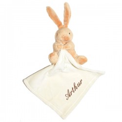 Doudou lapin baby'nat brun