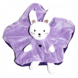 Doudou lapin danseuse violet