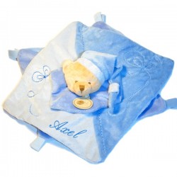 Doudou ourson bleu - collection Baby Nat