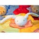 Doudou lapin orange et vert anis - collection Baby nat