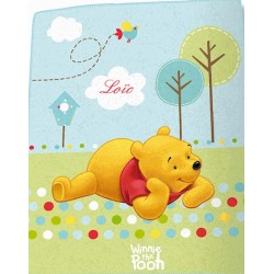 Plaid polaire "Winnie dans les nuages" personnalis&eacute; - Collection disney