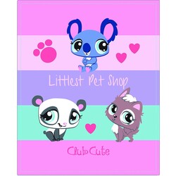 Littlest Pet Shop Plaid Polaire 130 X 160 cm