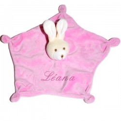 Doudou petit lapinou rose