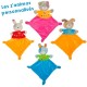 Doudou personnalisé les zanimos de la ferme - Miron la chatte