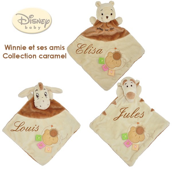 Doudou personnalisé Tigrou - Disney - Collection caramel