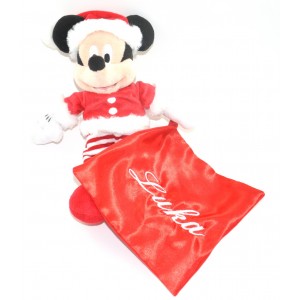 Doudou Peluche Minnie 25cm avec Mouchoir Personnalisé, Nicotoy