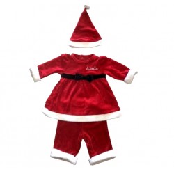 Ensemble robe de Noël enfant / bébé 3 Pieces