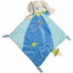 Doudou patou bleu avec attache sucette