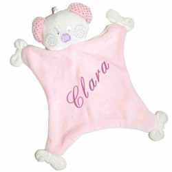 Doudou ourson Toudoux Rose