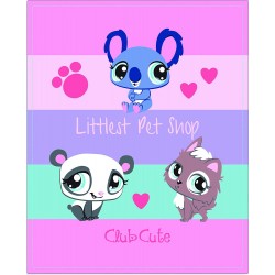 Littlest Pet Shop Plaid Polaire 130 X 160 cm