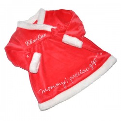 Habit de p&egrave;re no&euml;l b&eacute;b&eacute; - robe de no&euml;l petite fille