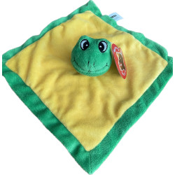 Doudou Grenouille jaune vert 